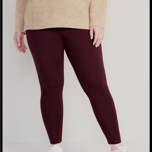 Old Navy Deep Maroon Leggings